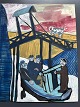 Ole Buus Larsen præsenterer: Gouache af Niels Bruun - Kammerslusen, Ribe