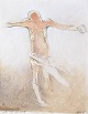 L'Art præsenterer: Nis Schmidt, "Påske II", mixed media på papir, listet dansk billedkunstner.