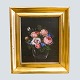Antik Damgaard-Lauritsen præsenterer: I. L. Jensens skole; Oliemaleri med blomster i vase, år 1852