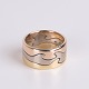 Osted Antik & Design præsenterer: Georg Jensen Fusion Ring 18 Karat Guld, rødguld, hvidguld og rosaguld.