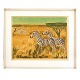 Aabenraa Antikvitetshandel præsenterer: Scherfig litografi zebraer. Hans Christian Scherfig, 1905-79, ...