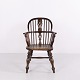 Osted Antik & Design præsenterer: Antik Windsor Armstol i Træ med Tremmeryg ca. 1860–1880