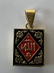 Antik Huset præsenterer: Bog Vedhæng / Charms i 18 karat guld.Højde 2,1 cm.