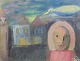 L'Art præsenterer: Wiliam Skotte Olsen, figurativ komposition, olie på lærred, listet dansk kunstner.