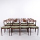 Sæt af 12 Dansk Design Spisebordsstole i Palisander med ...