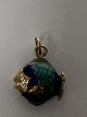 Antik Huset præsenterer: Vedhæng 14 karat guld, udformet som Fisk. Klassisk vedhæng.Højde: 1,6 cm.