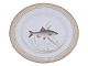Antik K præsenterer: Flora DanicaMiddagstallerken med fisk 25,5 cm. #3549