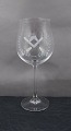 Frimurerglasrødvin krystalglas  dekoreret med ...