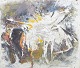 L'Art præsenterer: Adrian van Arkel, blandteknik og collage, listet hollandsk-svensk billedkunstner.