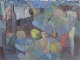 L'Art præsenterer: Göta Fogler, oliemaleri, listet svensk billedkunstner.