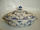Blue Fluted Half Lace, Covered dish