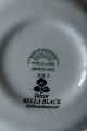 Bella Black fra Pillivuyt Fransk porcelæn, sæt kopper med underkopper.