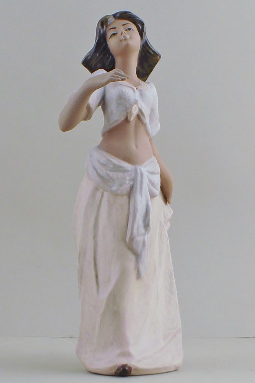 Stor Tengra, Spanien, kvindefigur i keramik.