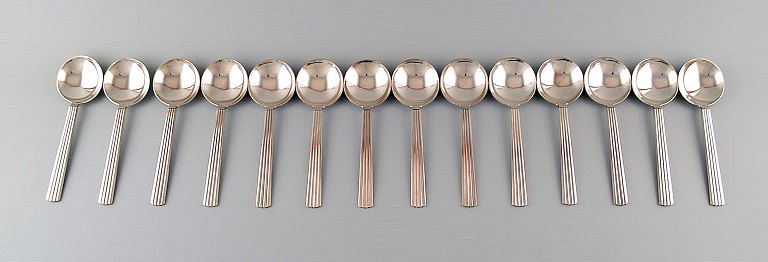 Bernadotte silverware Georg Jensen Bouillon spoon. 4 in stock.