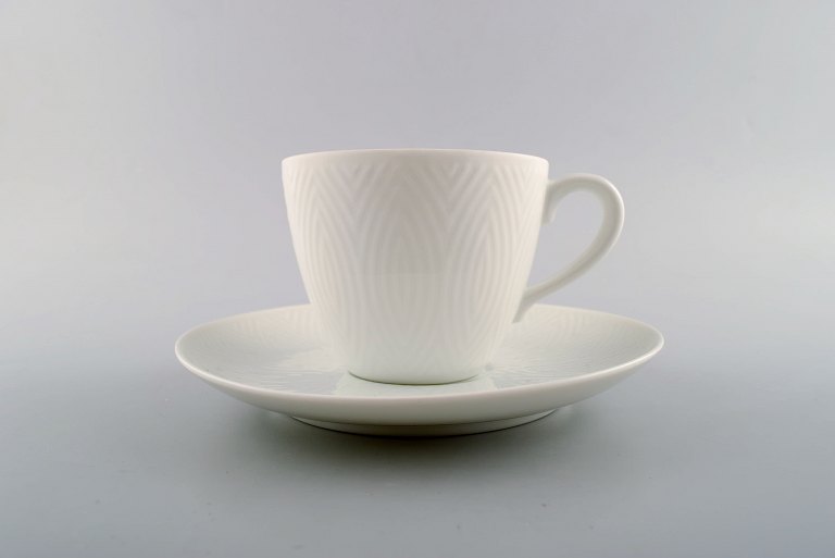 Royal Copenhagen Axel Salto service, White.
Coffee cup with saucer.