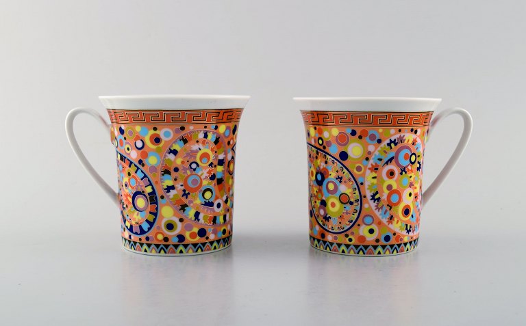 Gianni Versace for Rosenthal. 2 "Le Cirque" cups.