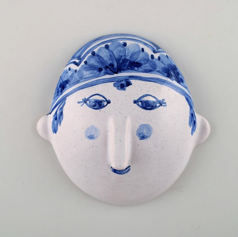 Bjørn Wiinblad unika keramik vægrelief i form af ansigt. Model A2.
