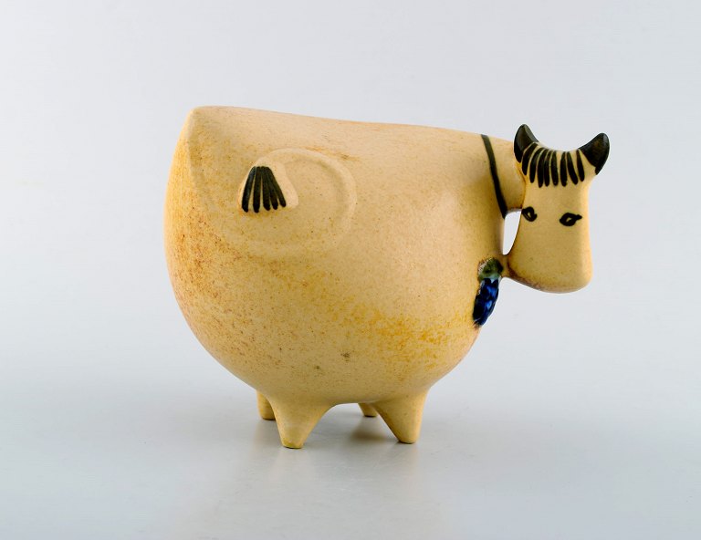 Lisa Larson for Gustavsberg. Cow in glazed stoneware. 1970