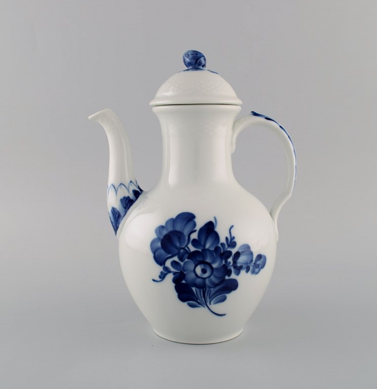 Royal Copenhagen Blue Flower Braided coffee pot. 1960