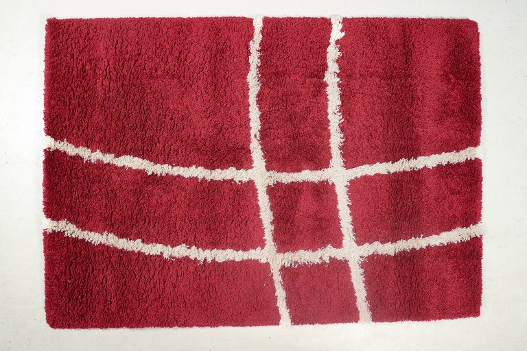 Skandinavisk designerRya-tæppe, 1960/70’erne.