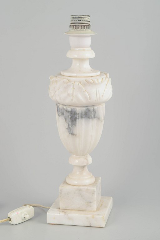 Italiensk alabaster bordlampe, midten af 1900-tallet.
