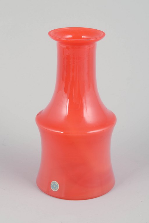 Swedish art glassMouth-blown vase, 1970s.