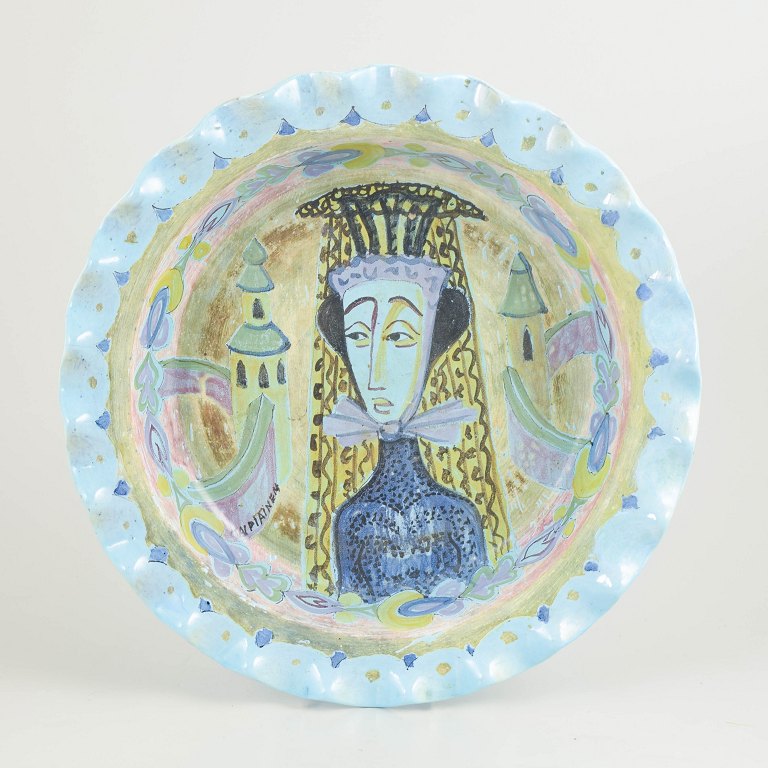 Birger Kaipiainen for Arabia, stor unika skål.