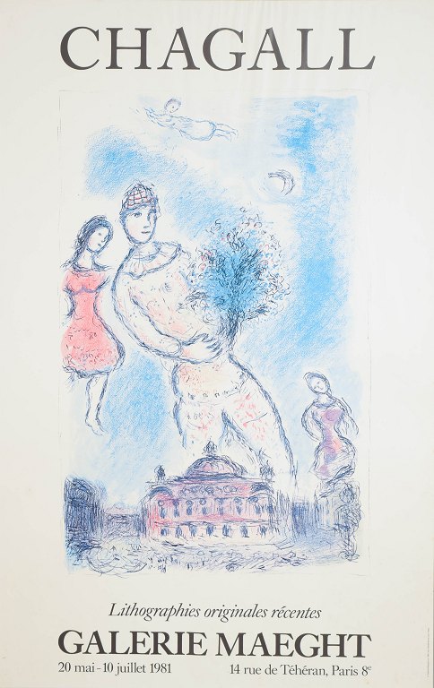 Marc Chagall, udstillingsplakat for Galerie Maeght