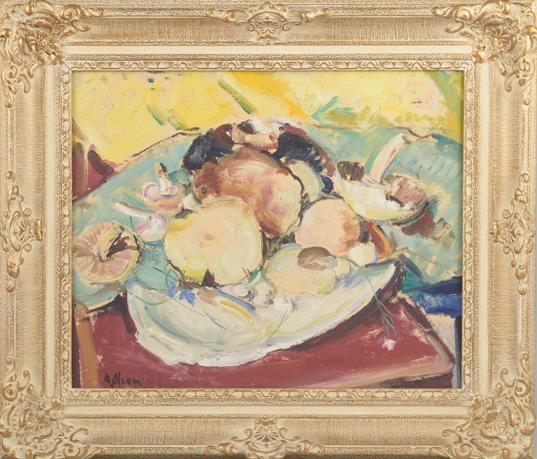 Anders Olsson, oliemaleri på plade, svensk kunstner.