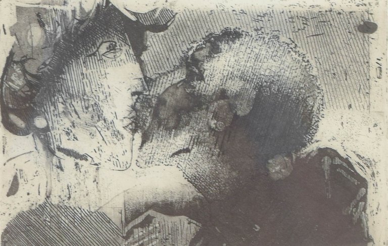 Skandinavisk kunstner, litografi.