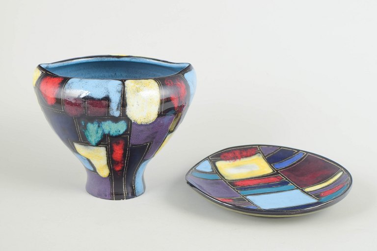Ludwig Klopfer for Johann Lipp, vase og fad.