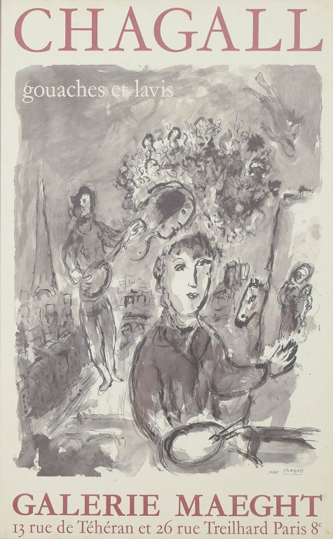 Marc Chagall, original plakat.