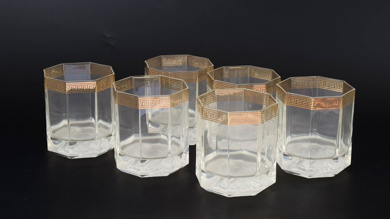 Versace for Rosenthal, sæt af seks whiskyglas "Medusa".