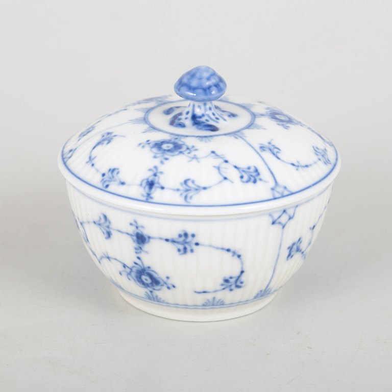 Royal Copenhagen Blue Fluted Plain, sugar bowl.