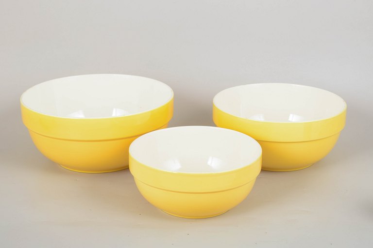 Aluminia, set of three bowls.